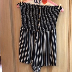 Garage Striped Romper